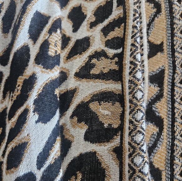 Chico’s Leopard Print Open-Front Kimono Cardigan | Size 0 | Boho Chic New - Picture 6 of 8